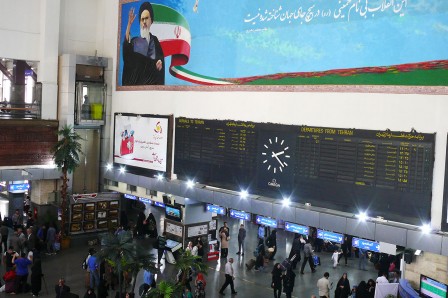 Hall de la gare principale de Téhéran