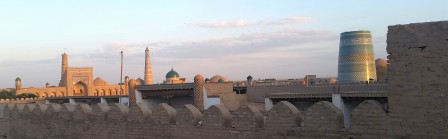 Khiva, vue du rempart nord.