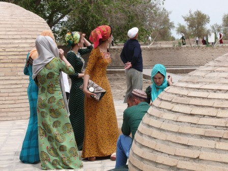 Visite du site de Konye Urgentch juste avant de sortir du Turkménistan