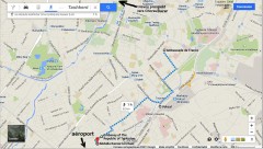 Plan Tashkent : consulats + gare