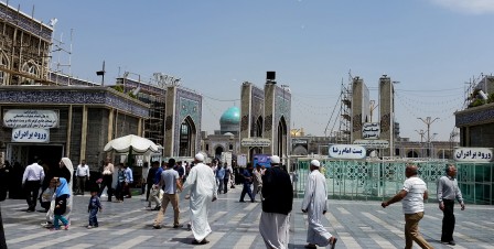 Mashhad. Imam Reza, une des entrées du site
