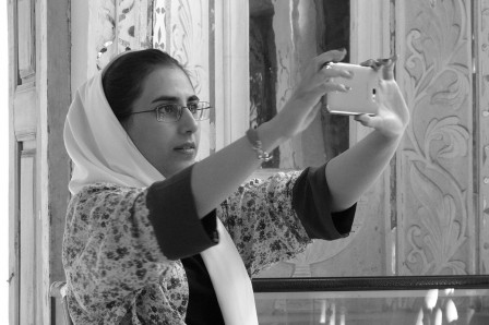 Les photos-souvenir au smartphone sont très populaires en Iran.