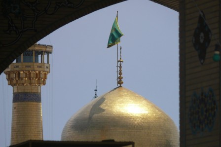 Mashhad. Dôme doré du complexe Imam Reza.