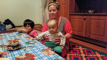 Tamara et son petit-fils Noursultan Nazarbayev