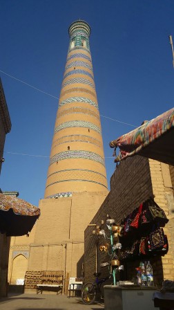 Khiva. Le minaret Eslam Khodja