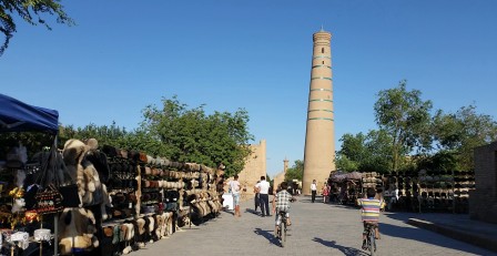 Khiva. Le minaret Djouma (mosquée  du Vendredi)