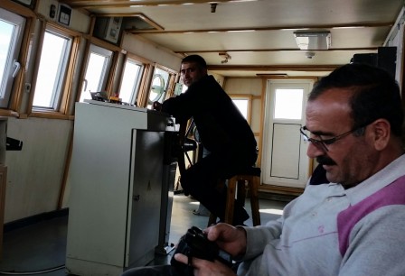 Poste de pilotage du feribot, mar. 2015